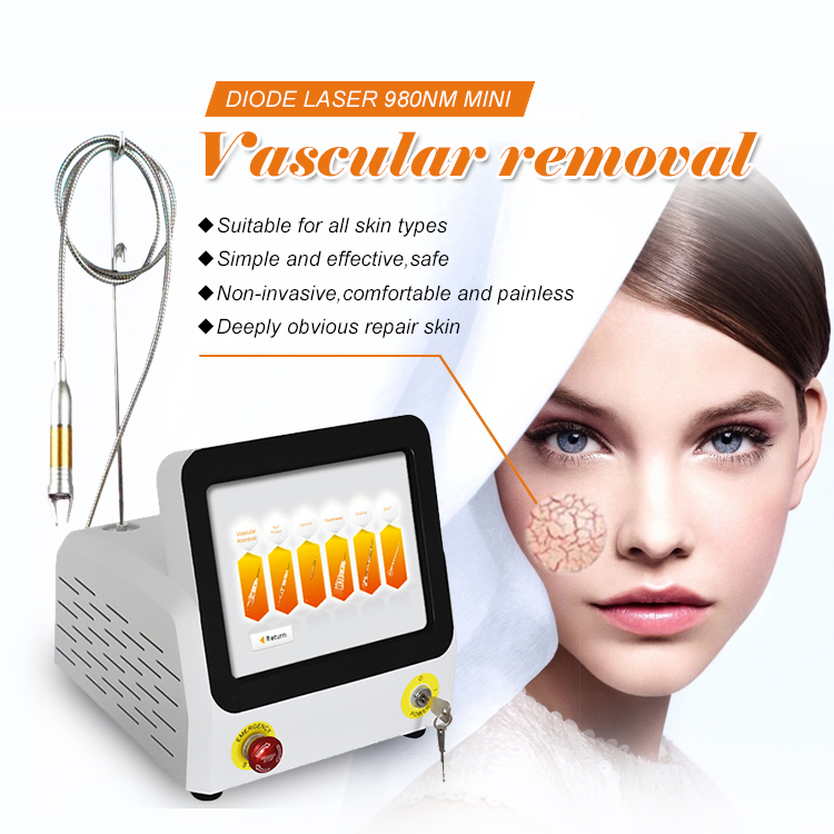 980nm Diode Laser Vascular Lesion Therapy Machine Removal Vascular