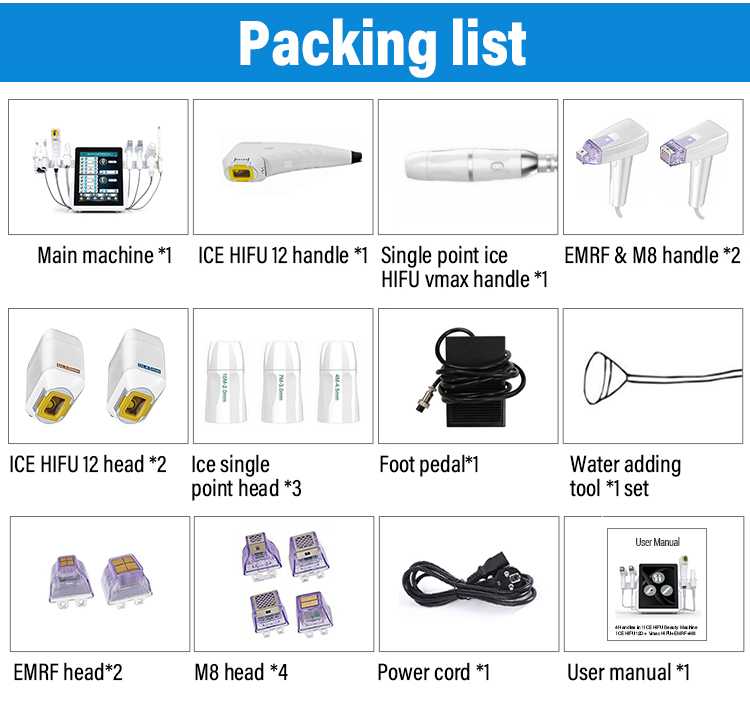 2025 Newest 4in1 Cryo Vmax Morpheus M8 Fractional Microneedle RF &amp; Cryo 12D Hifu Skin Tightening Machine High Intensity Focused Ultrasound Ice Hifu