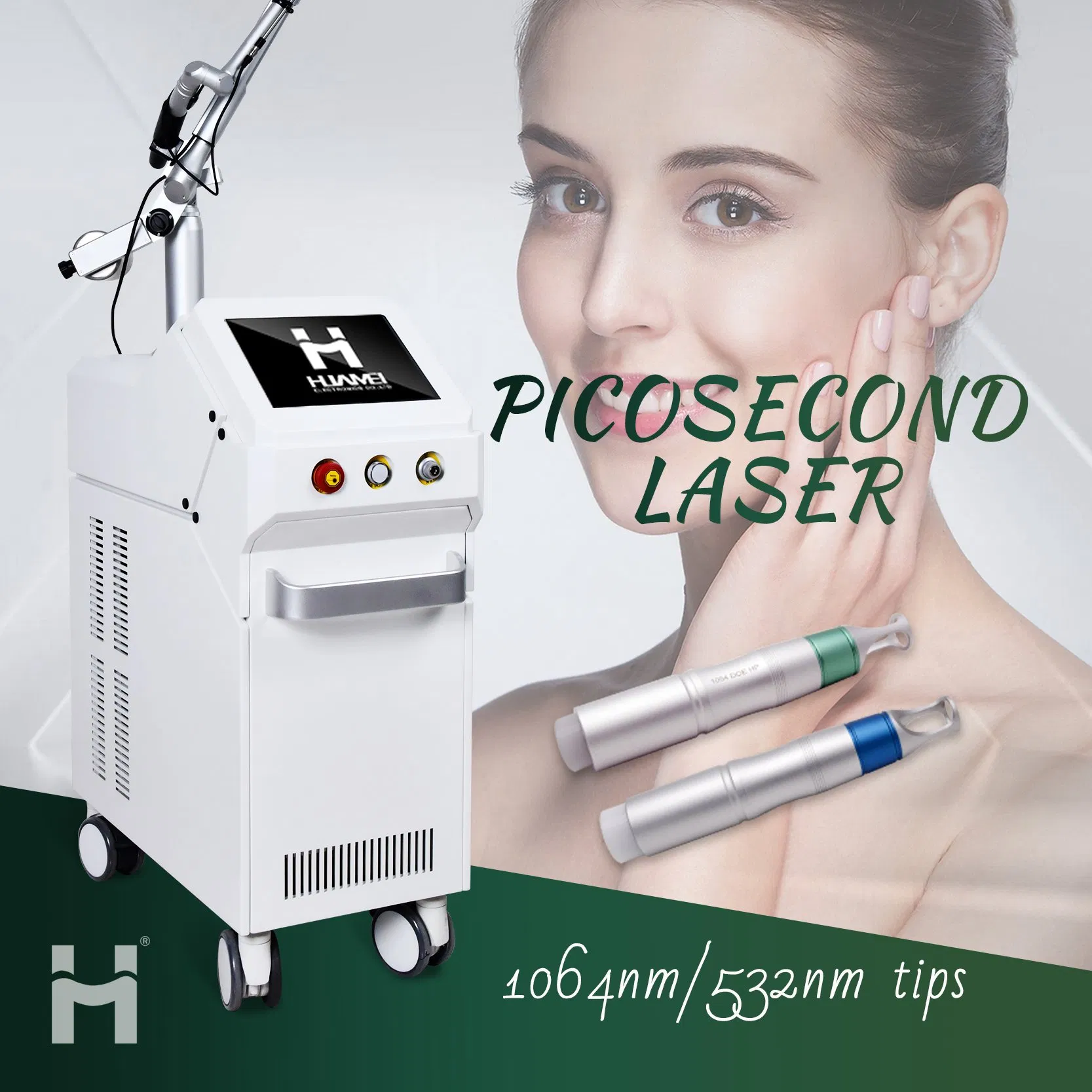Picolaser 532nm 1064nm Tattoo Removal Picosecond Shrink Pores Black Doll Machine Beauty Equipment Pico Laser