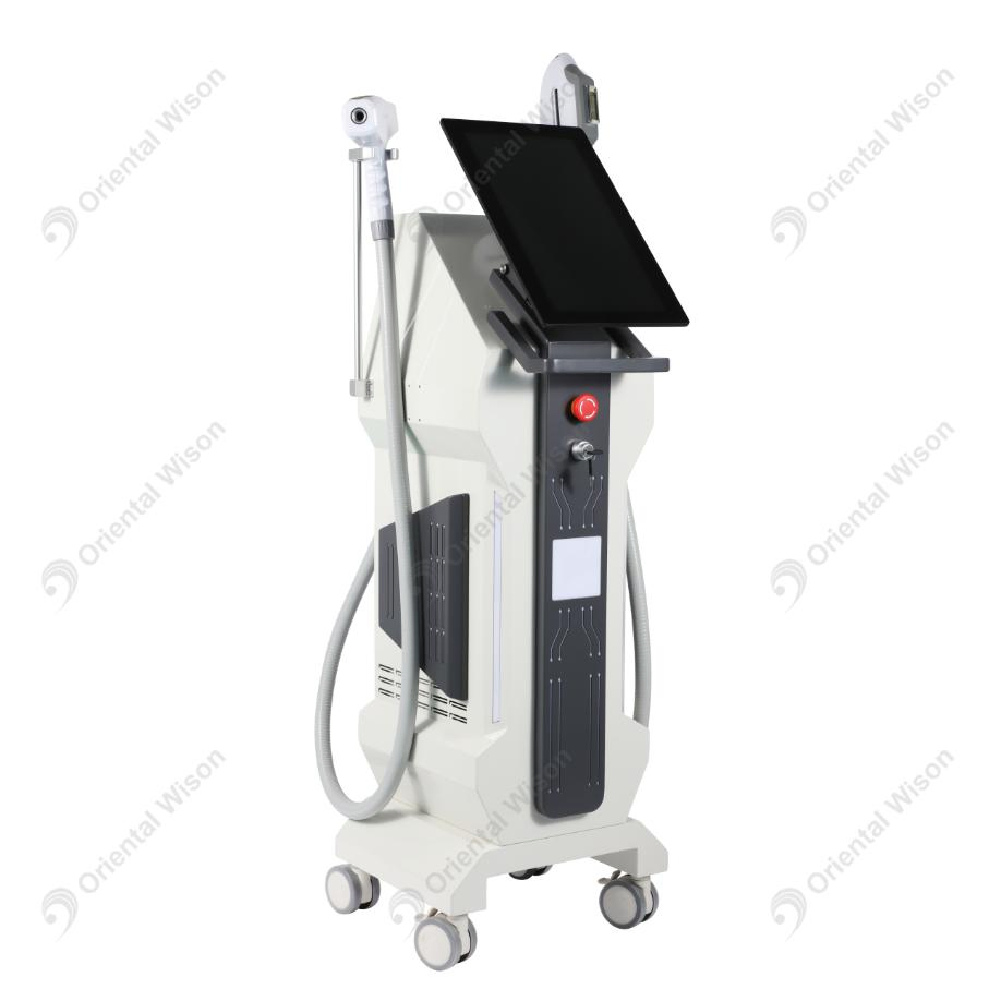 2 in 1 ND YAG Laser Picosecond Laser Plus IPL Hair Removal Skin Rejuvenation Laser IPL ND YAG Laser 2 in 1 Hair Removal Tattoo Removal Skin Peeling IPL ND YAG