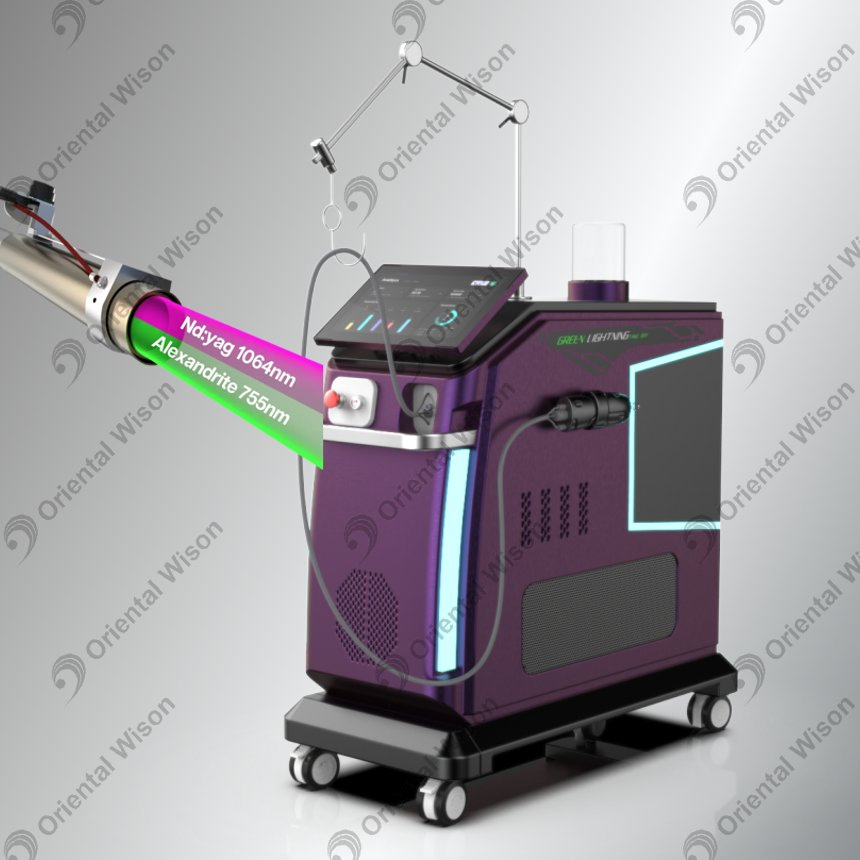1064nm Long Pulse ND YAG Laser Hair Removal Veins Removal 755nm Alexandrite Laser Nail Fungus Treatment Vascular Removal