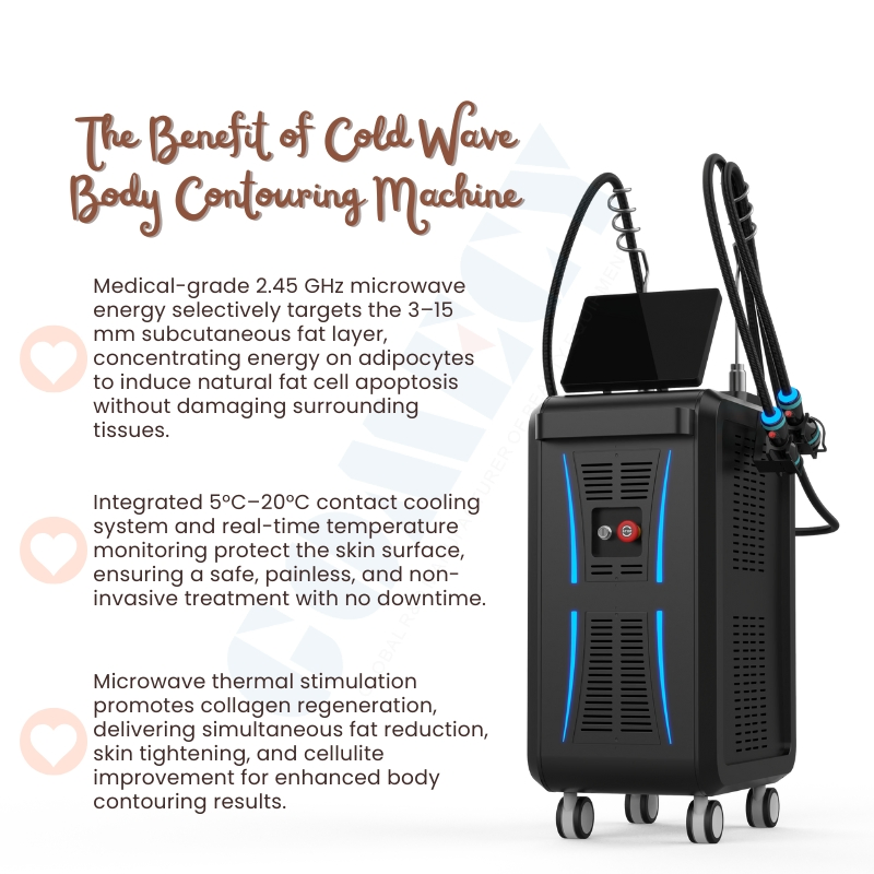 Cold Wave Microwave Body Contouring Machine for Non Invasive Fat Reduction Treatment