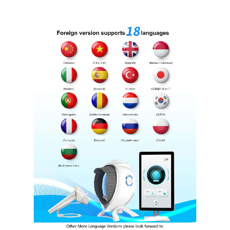 New Skin Analysis Machine Facial Skin Analyzer Diode Laser USB-Skin-Hair-Analyzer Ai Face Diagnostics Facial