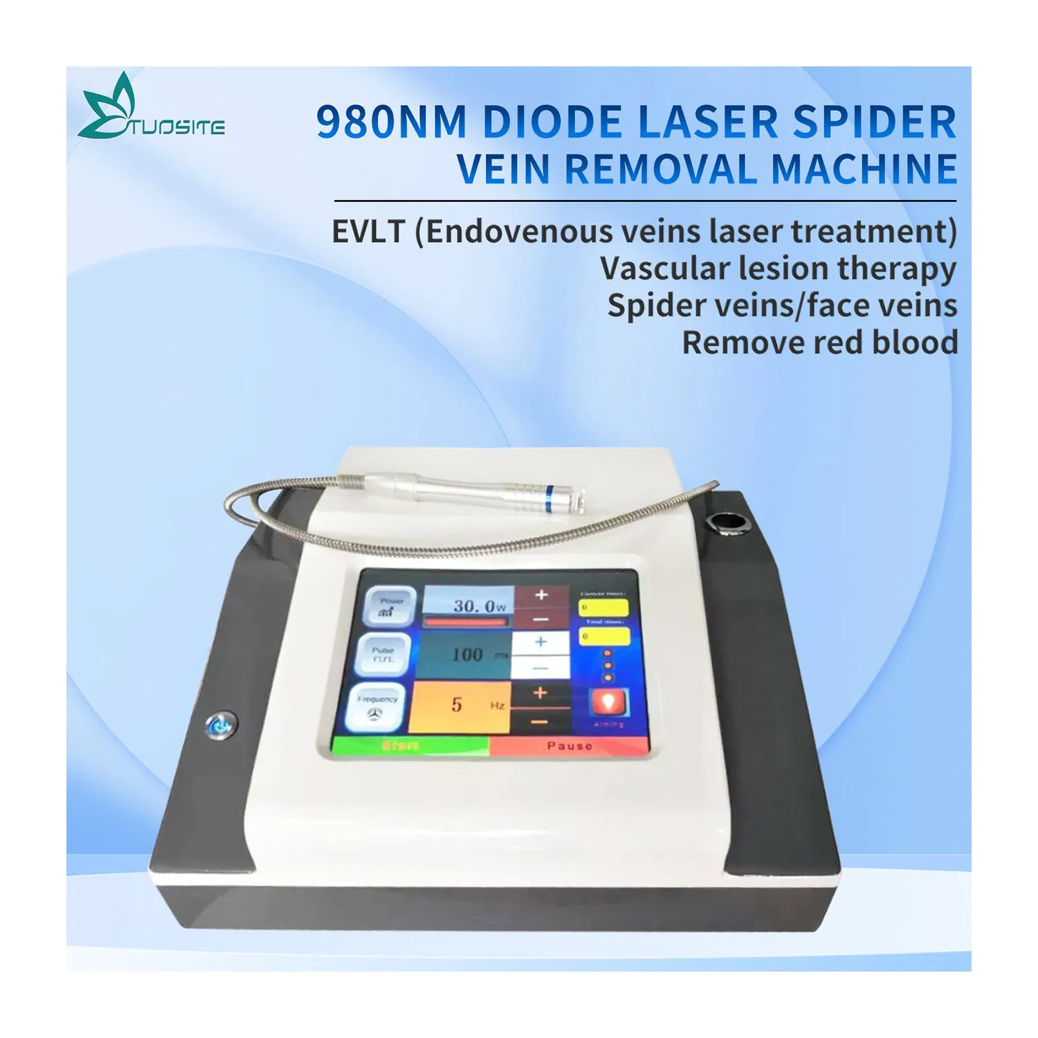 Lifetime Warranty 980nm Diode Laser Vascular Spider Vein Beauty Machine