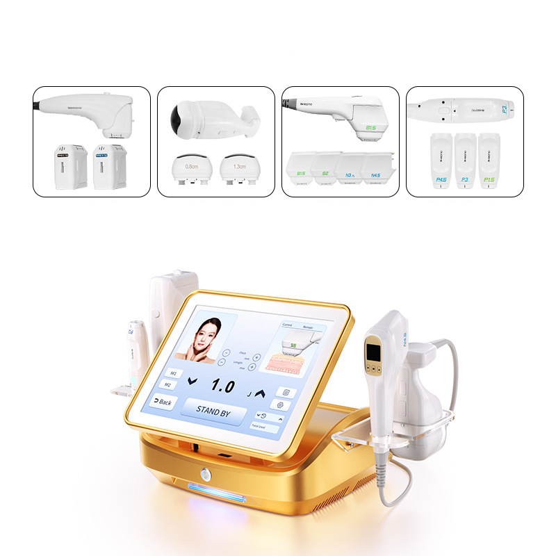 High Intensity Focused Ultrasound Mini 9d Hifu Home Use 5 in 1 Portable RF Beauty Massage