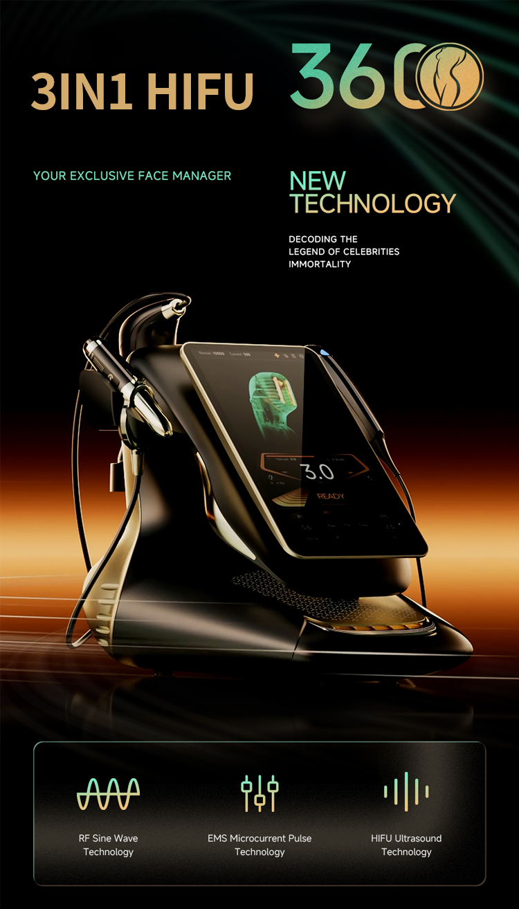 25D Hifu Beauty Machine High Intensity Focused Ultrasound Skin Tightening Lifting Machine Hifu Wrinkle Removal Machine Hifu for Salon