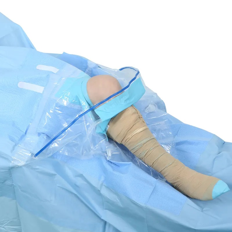 Hospital Use Disposable Medical Surgical Knee Arthroscopy Drape Pack