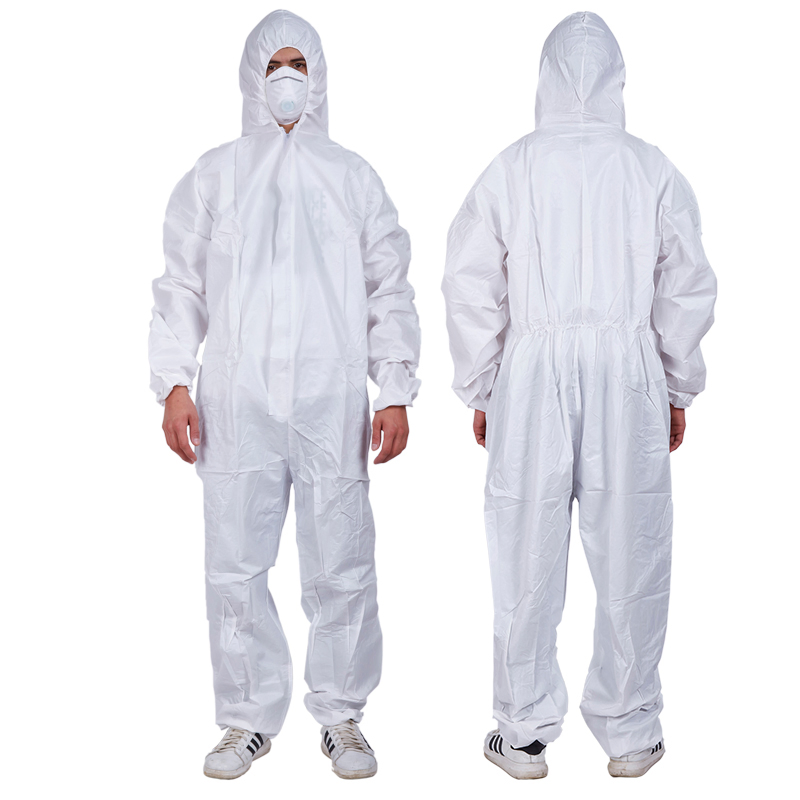 Manufactured Disposable Chemical Suits Type 4/5/6 Protection Coverall Protective Suit with PPE