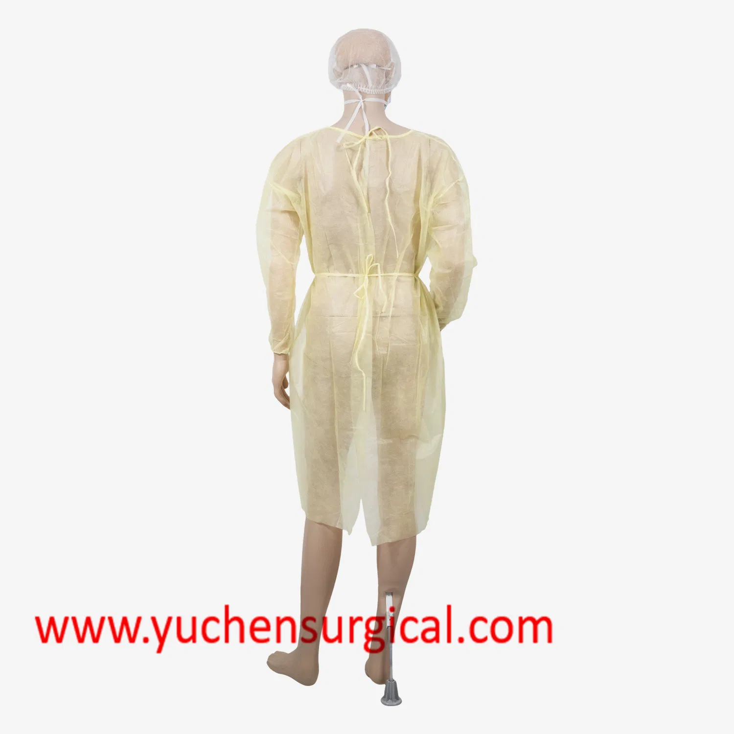 Hospital Medical Uniform PP Nonwoven Disposable Isolation Gown