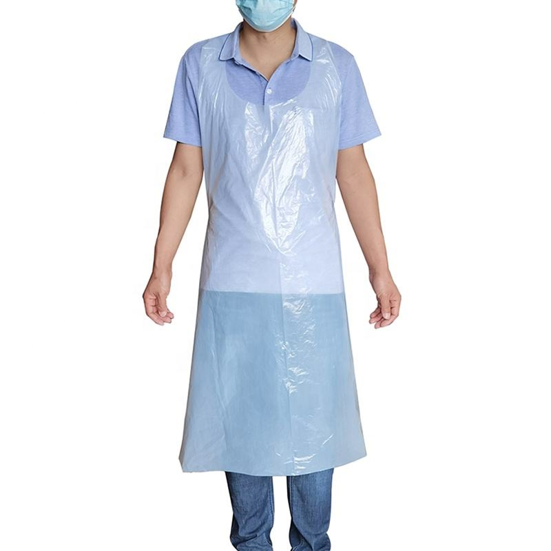 High Quality Medical Colored Disposable PE Apron for Hospital