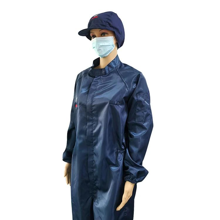 Washable ESD Working Clothes 5mm Stripe Antistatic Coveralls ESD Garments for Cleanroom