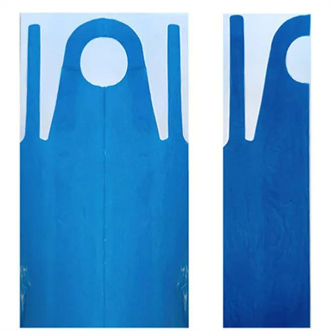 Disposable HDPE LDPE LLDPE Waterproof Tear-Resistant Food Kitchen Plastic PE Apron for Cleaning