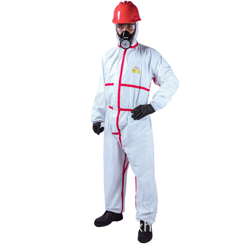 PP PE Disposable Chemical Body Protective Suit Clothing
