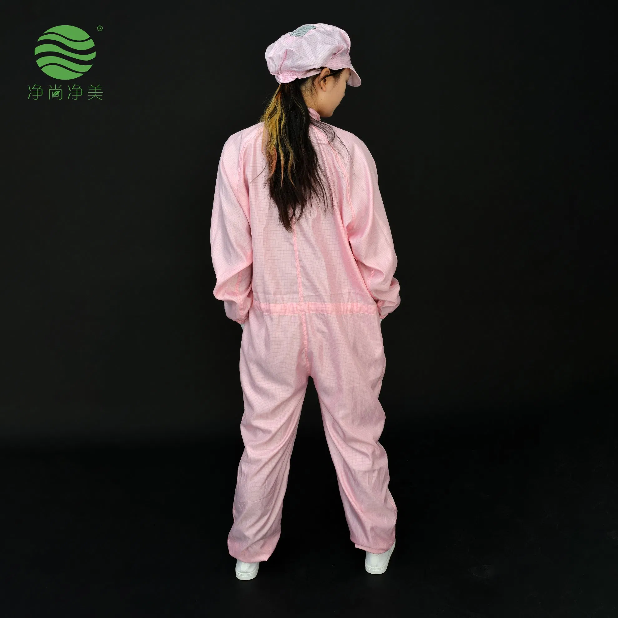 ESD Cleanroom Garment for Military Industry with Anti-Static Cap