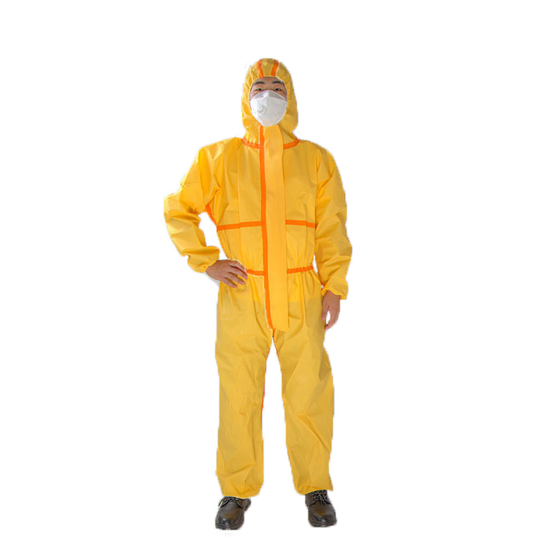 Disposable Protective Coverall Suit En 13034 Type 5b 6b EU PPE Category 3 Chemical Protective Suit