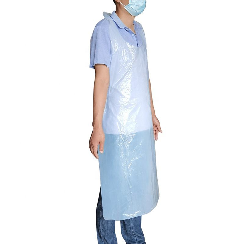 High Quality Medical Colored Disposable PE Apron for Hospital