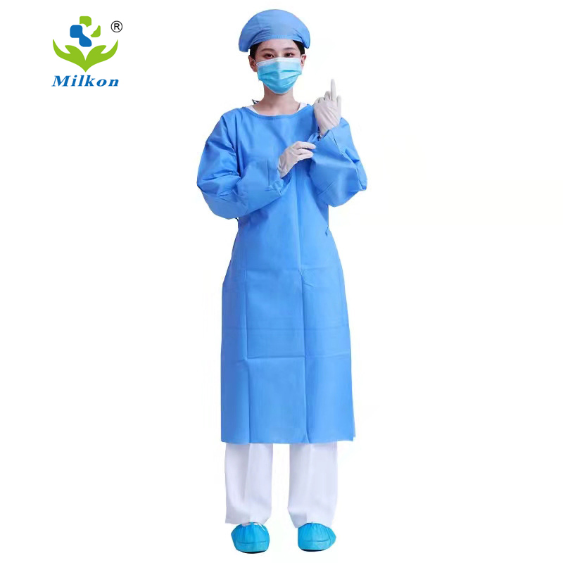 PPE PP Chemotherapy 30 40 Grams Medical Gown Operating Southafrica Exam Waterproof Disposable Isolation Gown AAMI Level 3 4