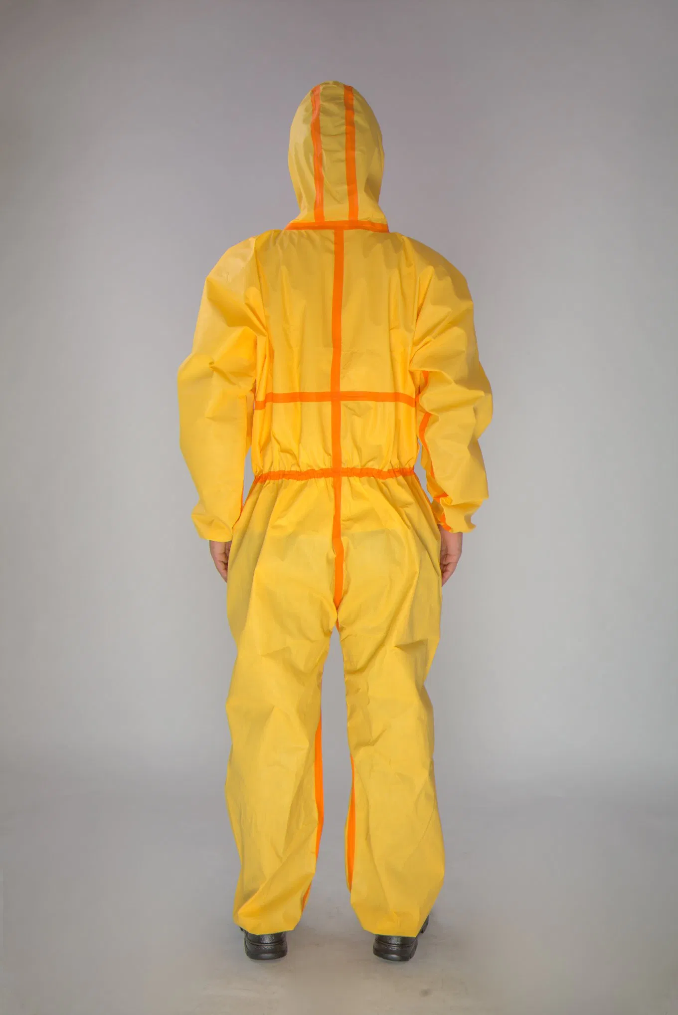 PPE Suit Disposable Coverall 77GM PP+PE Type 4 Chemical Protective Coverall Suit
