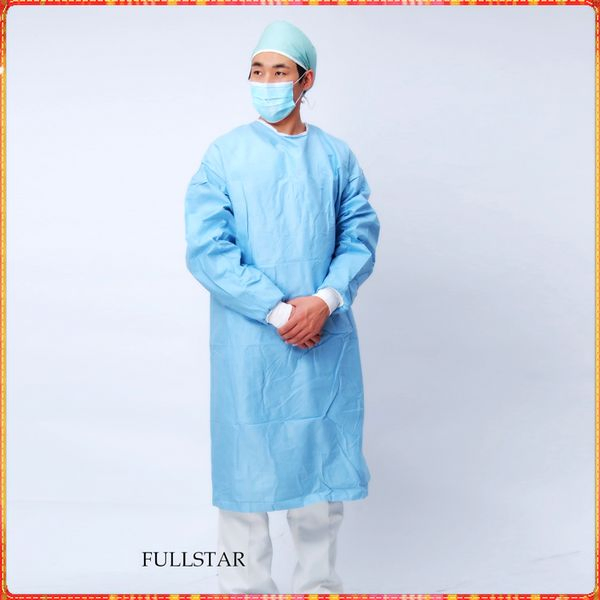 Disposable Protective Isolation Gown for Hospital Use