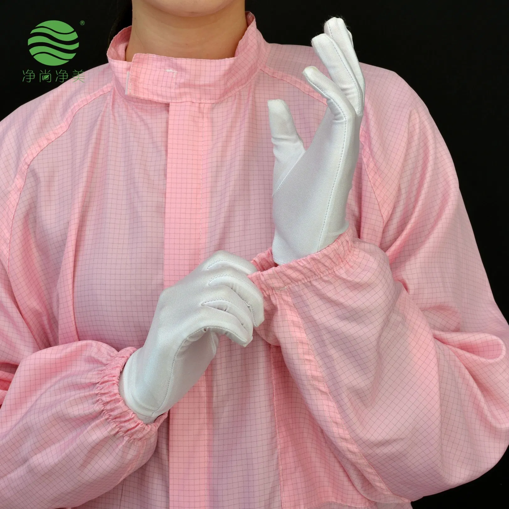 ESD Cleanroom Garment for Military Industry with Anti-Static Cap