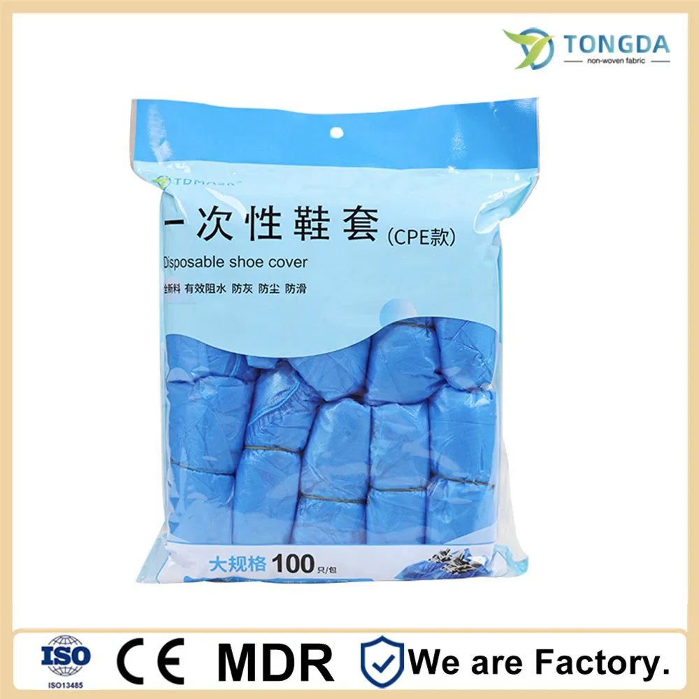 disposable CPE shoe cover waterproof Plastic overshoes delivery within 24 hours