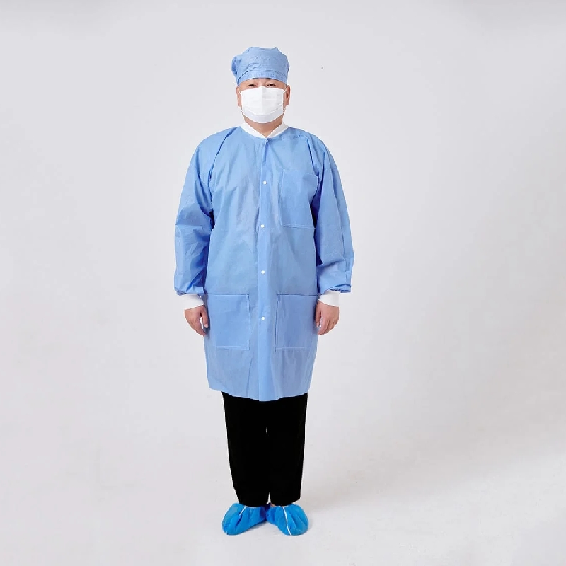 Disposable Lab Non-Woven Fabric Surgical Isolation Gowns Hospital Nurse Doctor Isolation Gowns with Factory Custom
