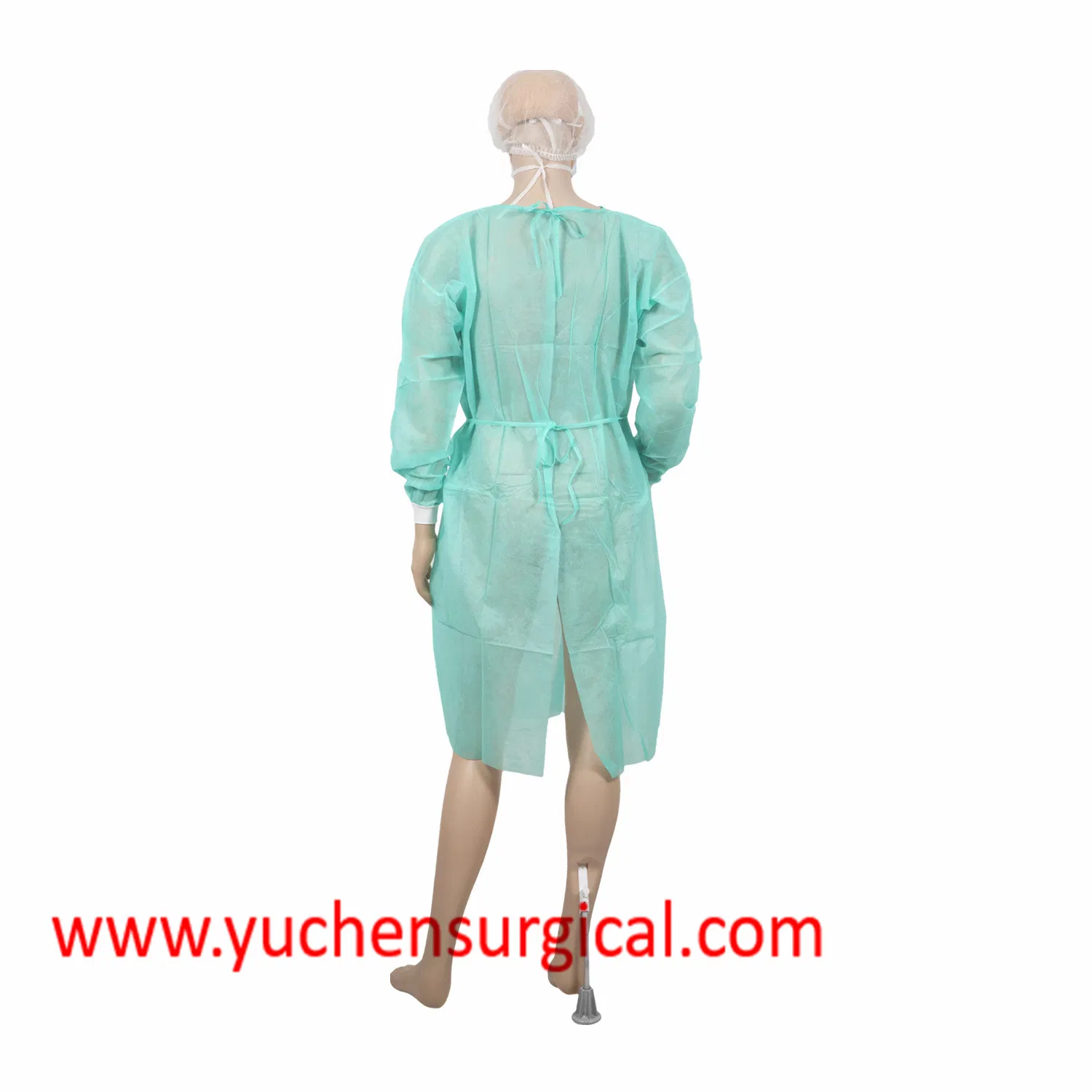 Hospital Medical Uniform PP Nonwoven Disposable Isolation Gown