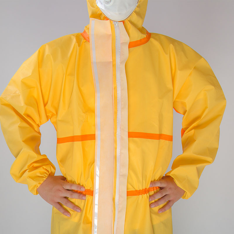 Disposable Protective Coverall Suit En 13034 Type 5b 6b EU PPE Category 3 Chemical Protective Suit