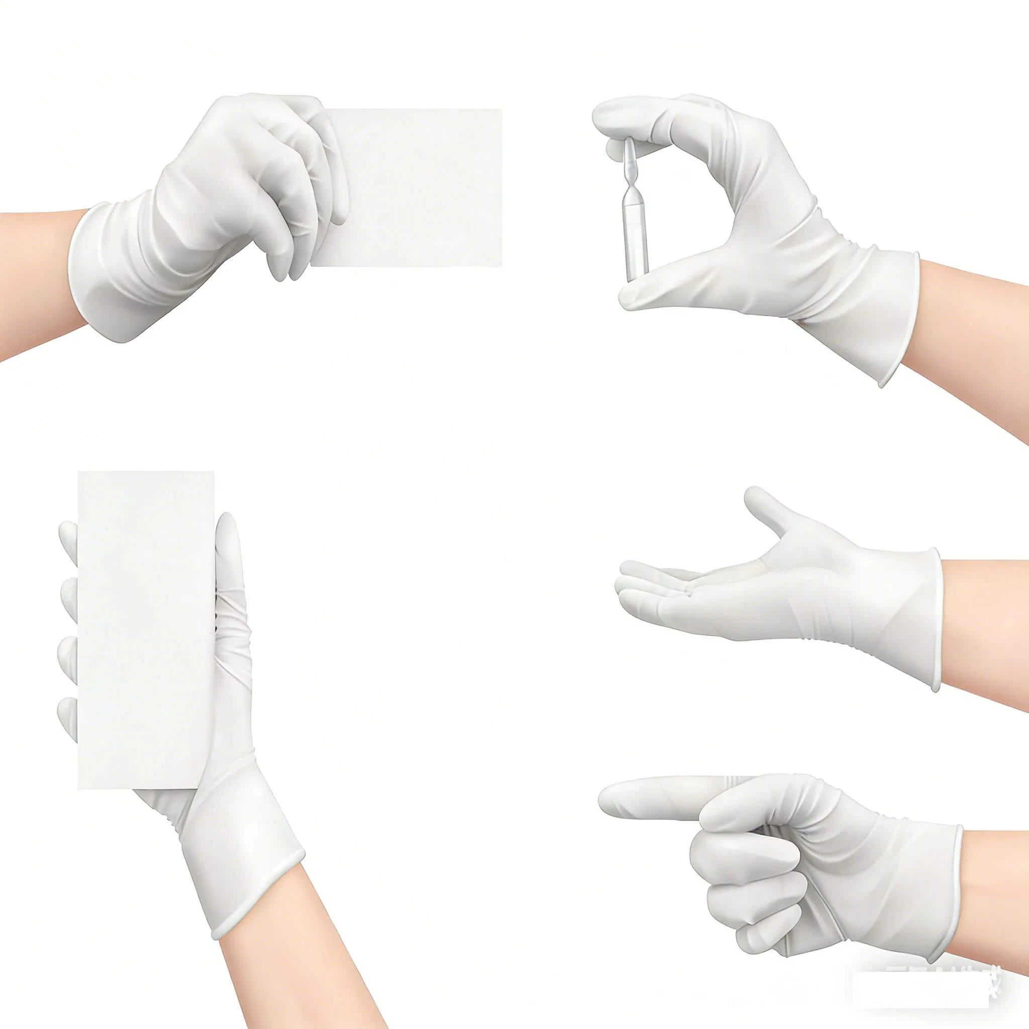 Powder Free Disposable Latex Gloves for Medical Examination and Procedure