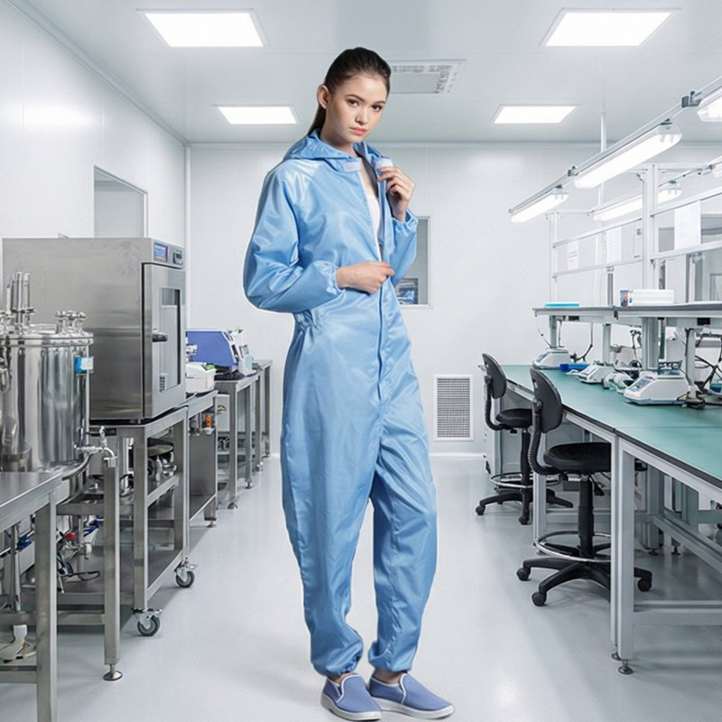 Colorful Washable Lightweight ESD Lab Smock Anti Static Garments for Professionals