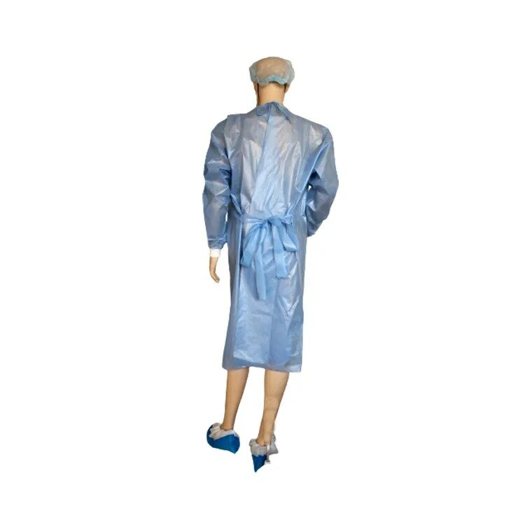 Disposable Patient Gown 3-Layer SMS Sleeveless Hospital Patient Uniform Clinic Nonwoven Physical Examination Chemotherapy Gown