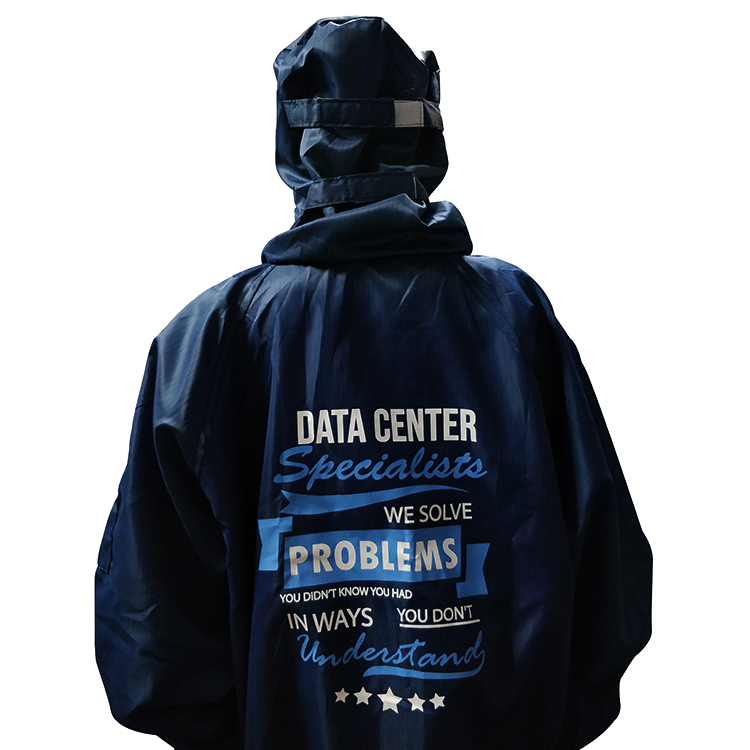 Anti-Static Lint Free ESD Clothing Cleanroom Coverall Garments with Mesh Facemask