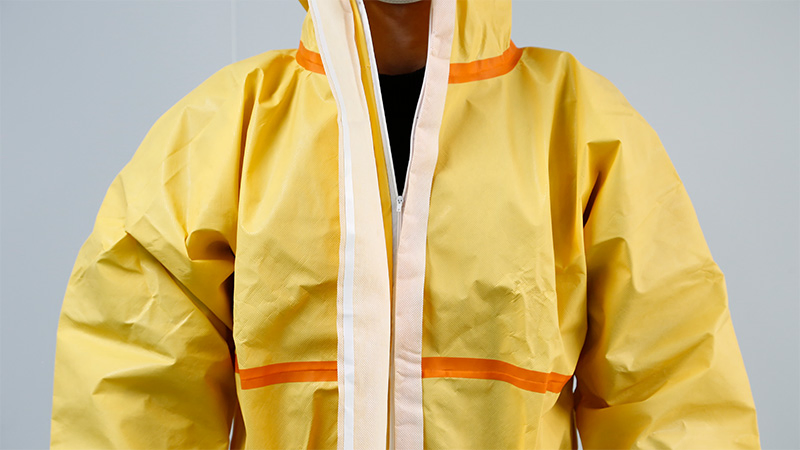 Disposable Protective Coverall Suit En 13034 Type 5b 6b EU PPE Category 3 Chemical Protective Suit