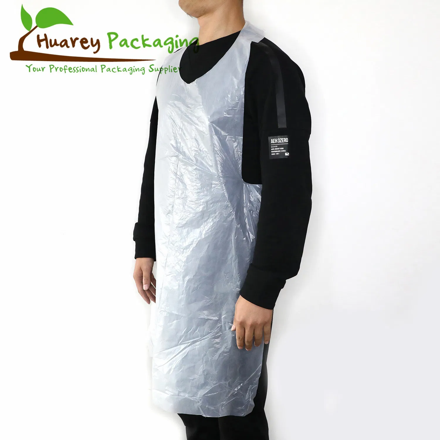 China Factory High Quality Plastic Disposable Kitchen PE Aprons on Bag
