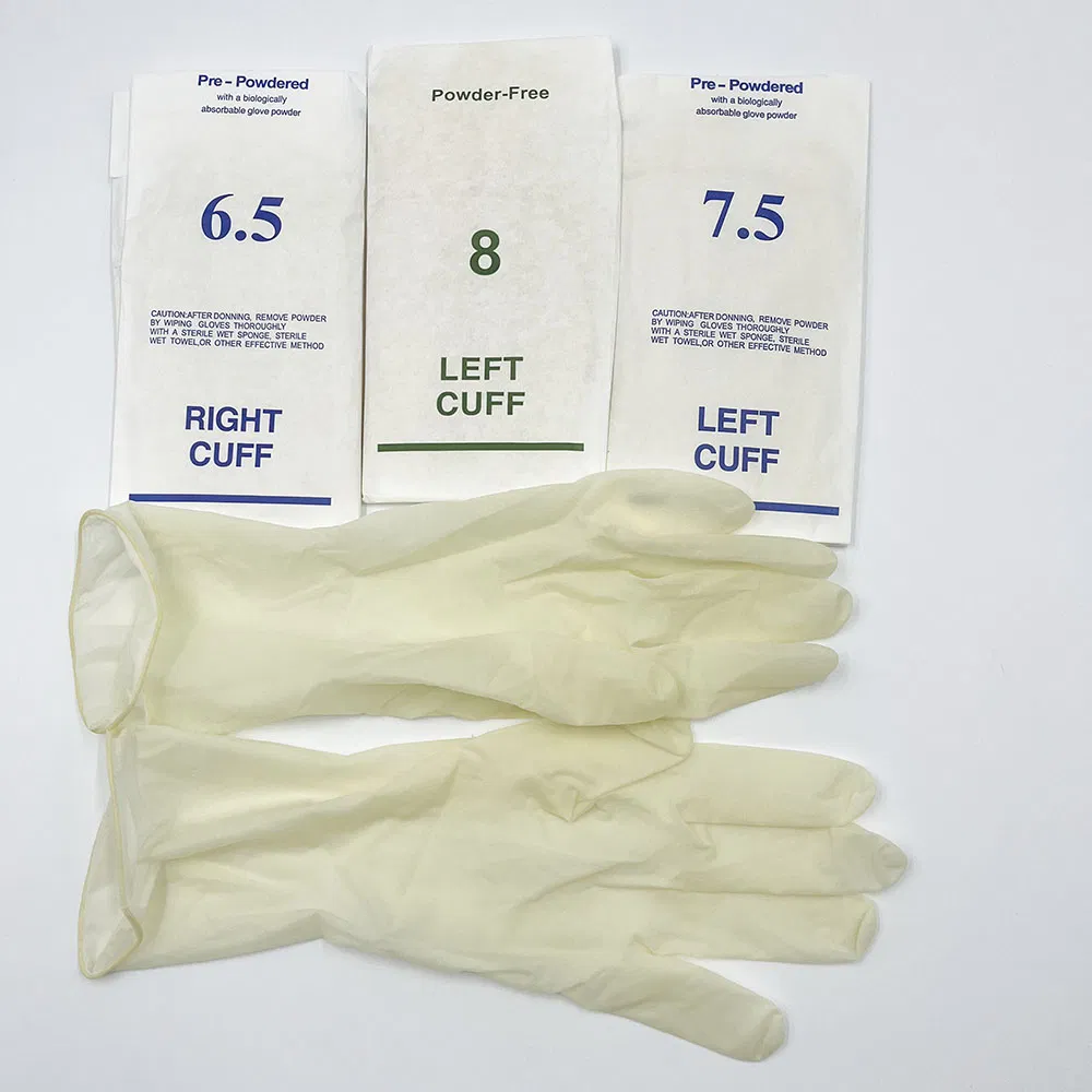 Medical Latex Gloves Nitrile and PE or PVC Gloves Medical Latex Surgical Gloves Powder or Powder Free Latex Examination Gloves Medical Disposable Glove S/M/L