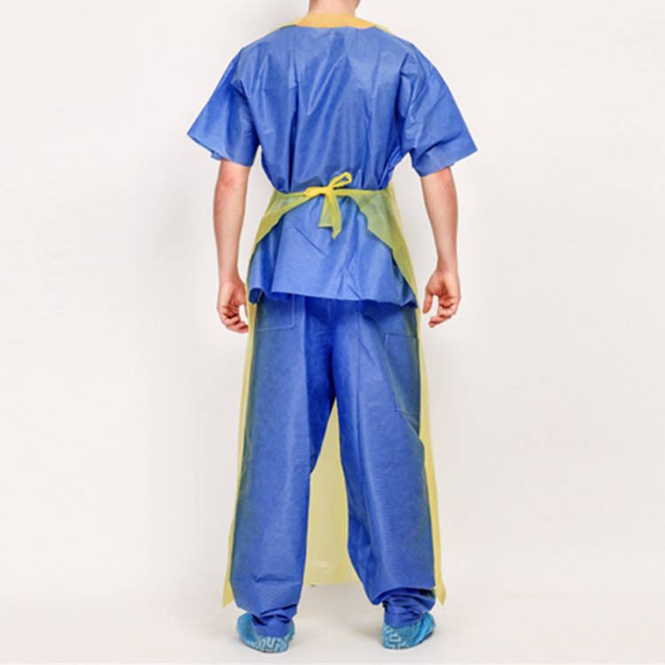 High Quality Medical Colored Disposable PE Apron for Hospital