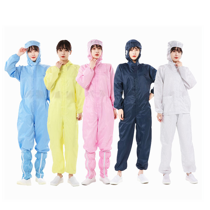 Colorful Washable Lightweight ESD Lab Smock Anti Static Garments for Professionals