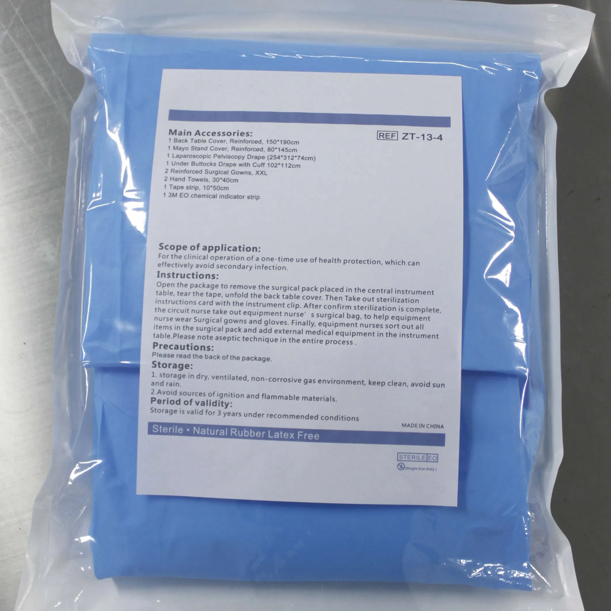 Hospital Disposable Surgical Drape Pack Universal Orthopaedic Dental Eye Pack