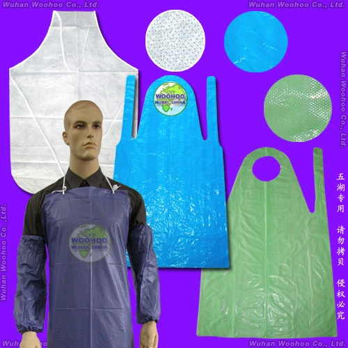 Waterproof Medical/Hospital/Dental/PP/Nonwoven/Poly/HDPE/LDPE/Plastic Disposable PE Apron for Food Processing Industry Service/Hotel/Restaurant Cooking/Safety