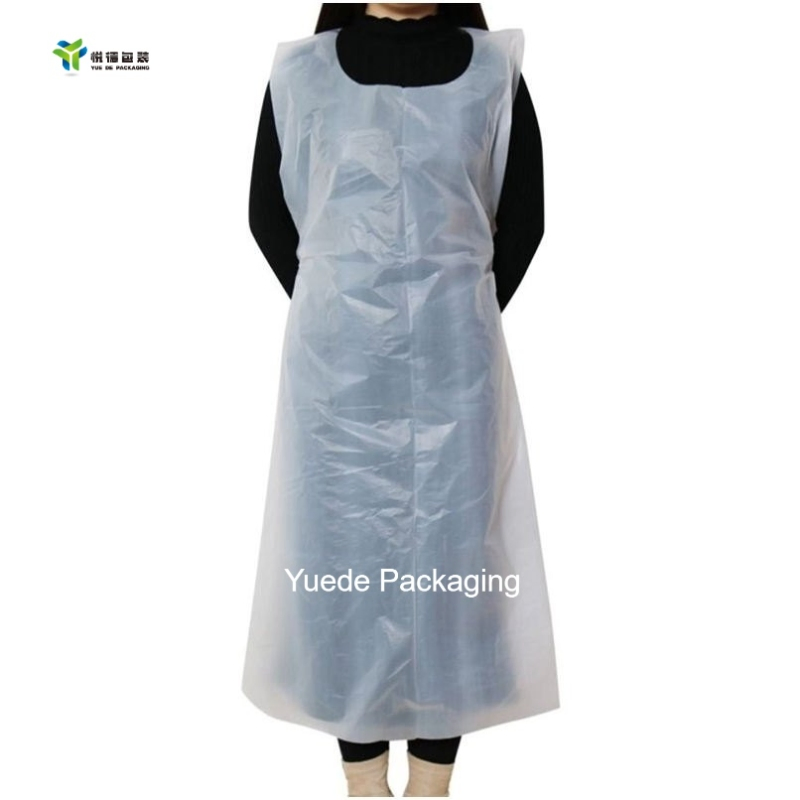 Customizable Disposable Apron, PE Plastic Apron with Personalized Size