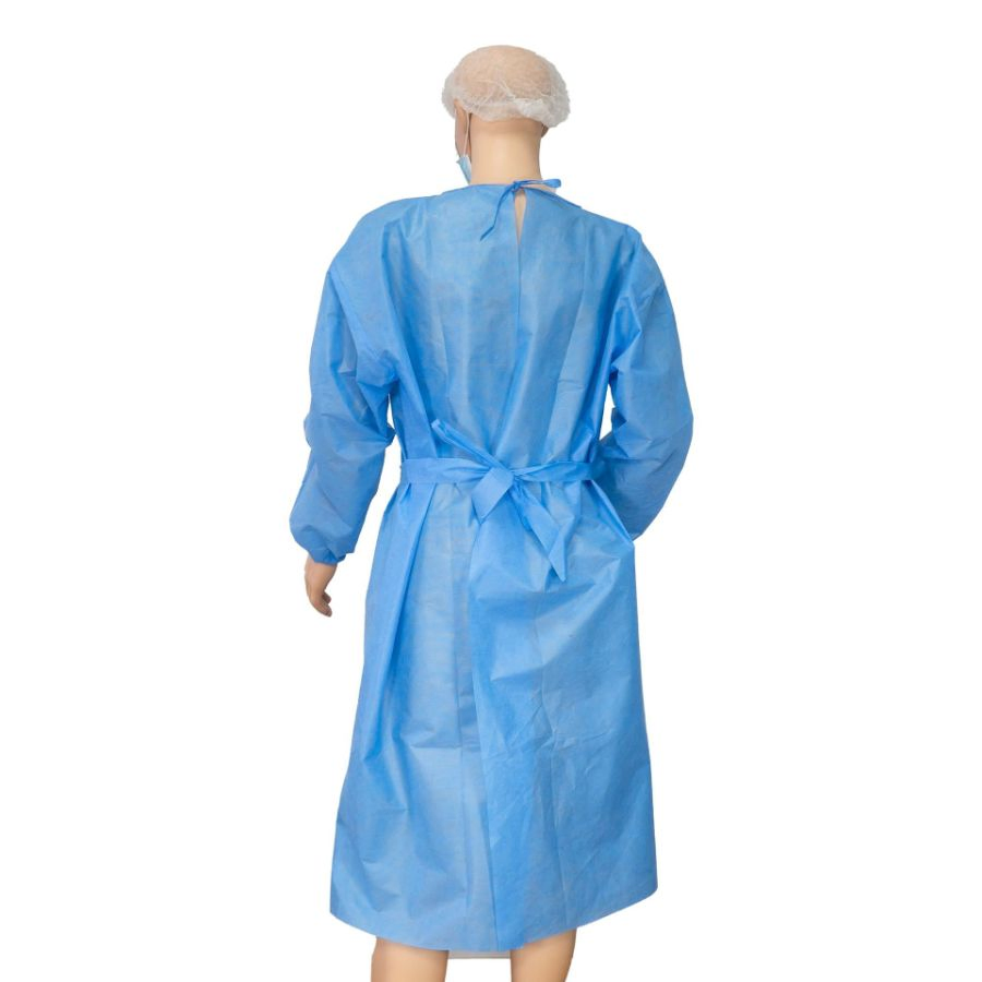 Factory Price Disposable SMS45GSM Protective Isolation Gown for Hosptial