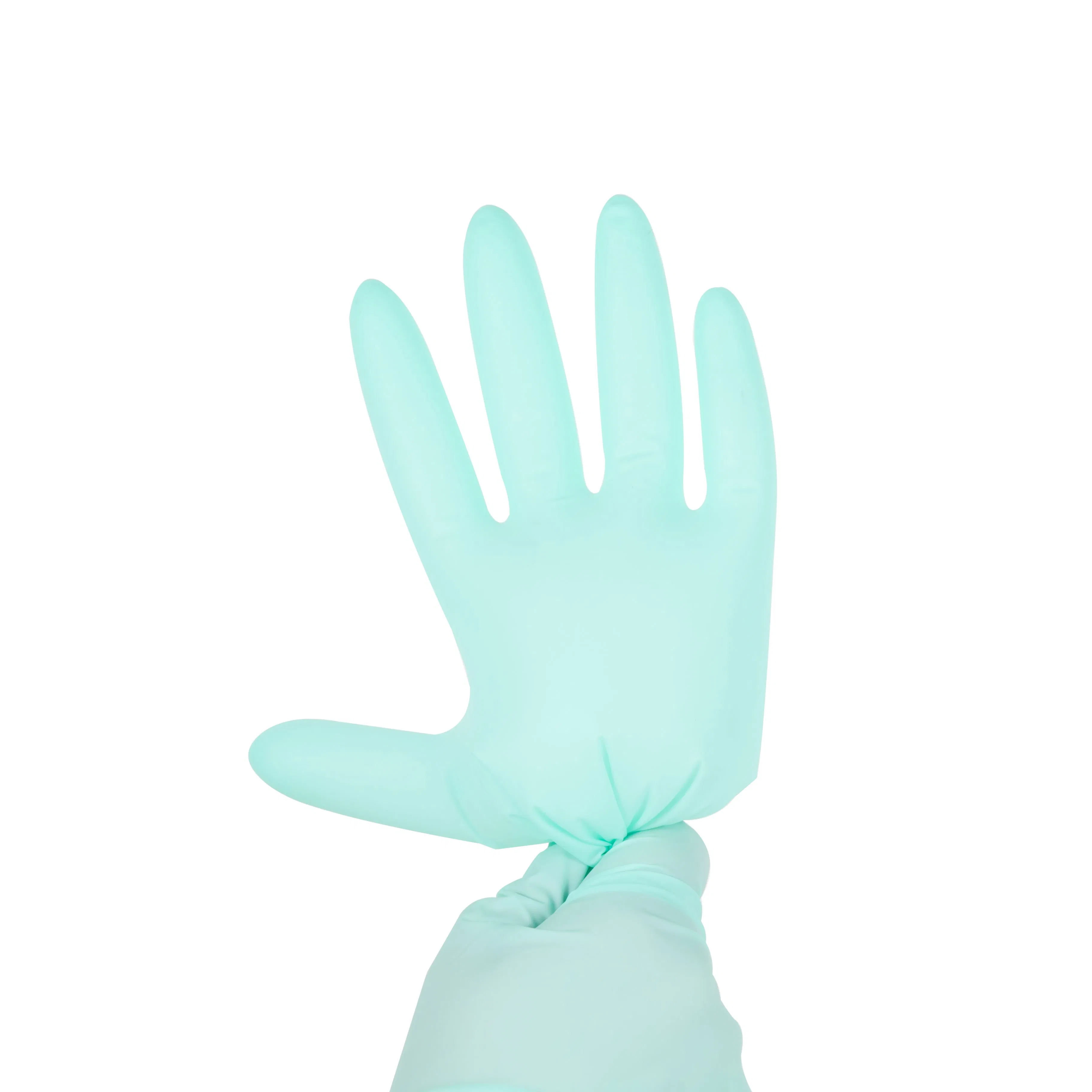 Disposable Medical Examination Light Blue Nitrile Glove