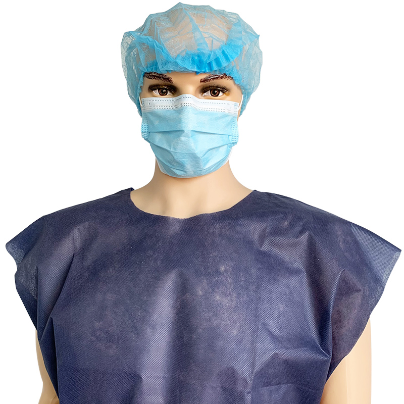 Sleeveless Hospital Patient Uniform Clinic Nonwoven Physical Examination Chemotherapy Gown