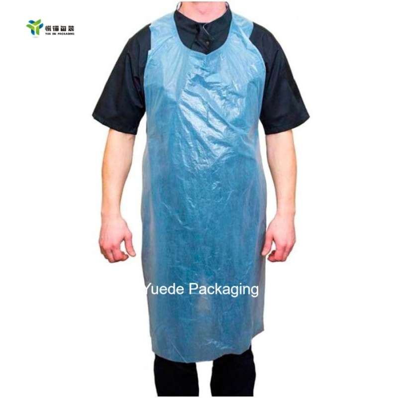 Customizable Disposable Apron, PE Plastic Apron with Personalized Size