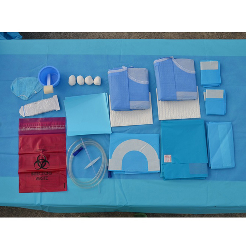 CE Certificate Disposable Eo Sterile Customized Surgical Drape Set Pack for Hospital