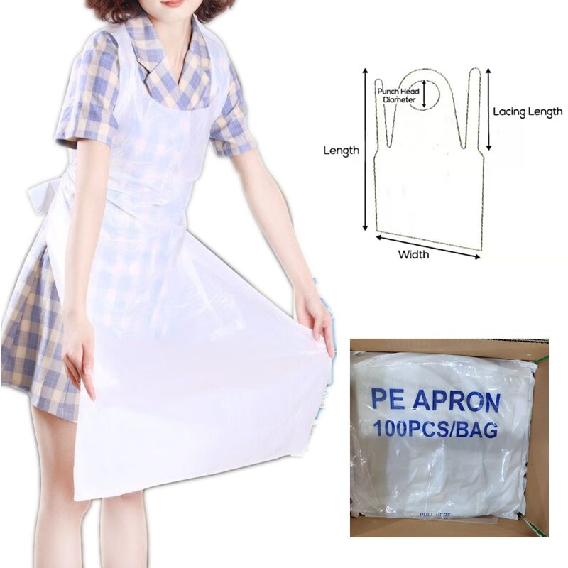 Disposable Polyethylene Apron with Size 70*110, 80*120
