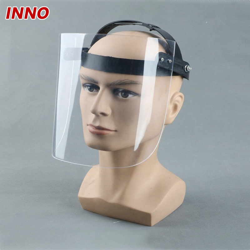 Inno-Aj005 Manufacturer Direct Selling Adjustable Hard Face Shield Fully Anti Impact Eco-Friendly