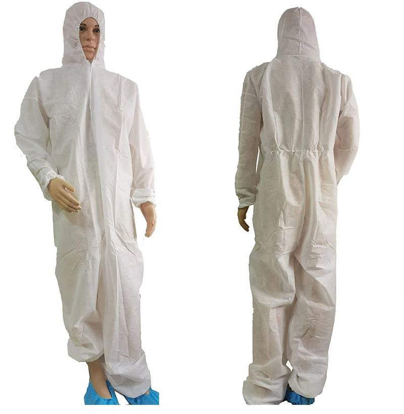 Manufactured Disposable Chemical Suits Type 4/5/6 Protection Coverall Protective Suit with PPE