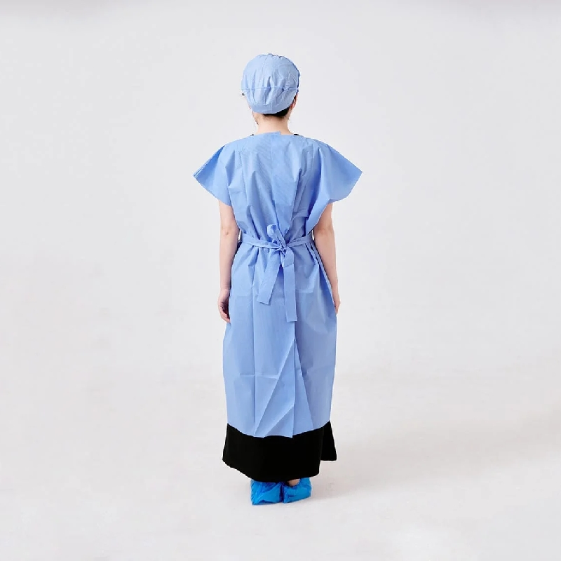 Disposable Sleeveless Patient Gown Chemotherapy Gown Medical Exam Gown SMS Non Woven Hospital Disposable Uniform