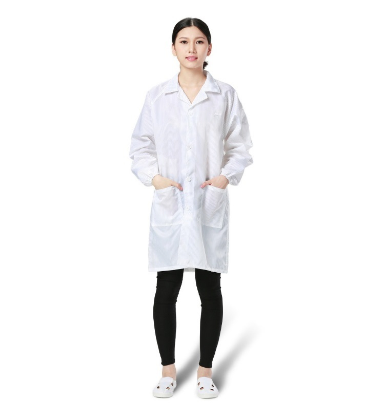 Clean-Room Antistatic Clothes ESD Polyester Garment